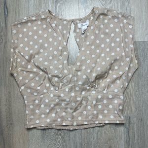 Polka dot crop top